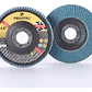 10 Discos Lija Flap Traslapados 4 1/2 Acero Metal Inox Mader Color Negro - Miniatura 4