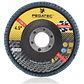 10 Discos Lija Flap Traslapados 4 1/2 Acero Metal Inox Mader Color Negro - Miniatura 2