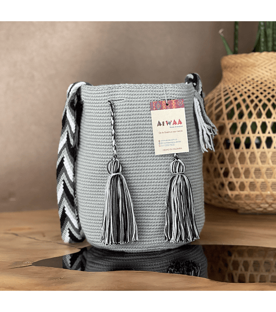 Mochila Mediana Gris