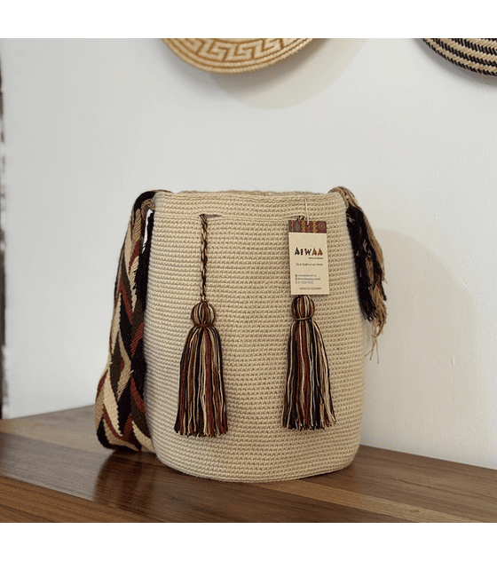 Mochila Grande Beige