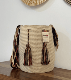 Mochila Grande Beige