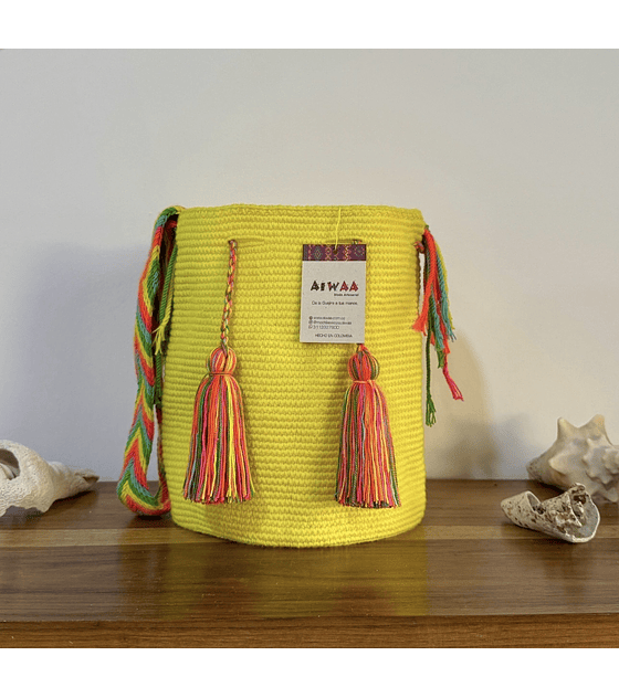 Mochila Mediana Amarilla