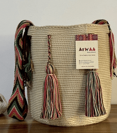 Mochila Mediana Beige