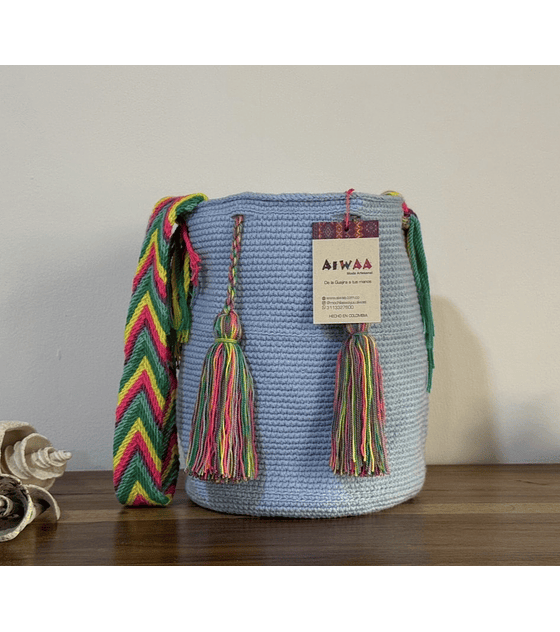 Mochila Mediana Azul