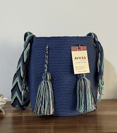 Mochila Mediana Azul