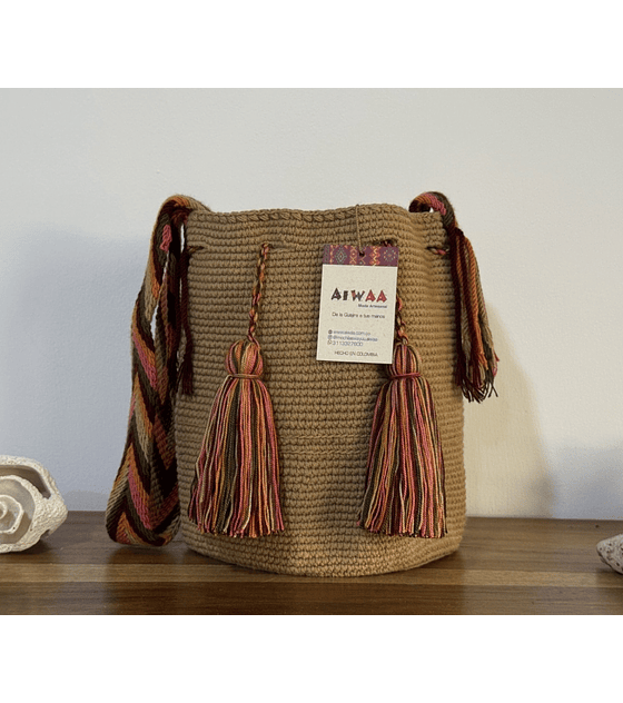 Mochila Mediana Caqui