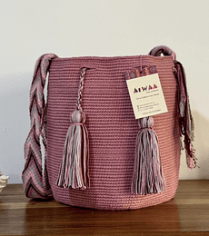 Mochila Mediana Rosa