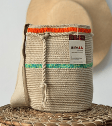 Mochila Mediana Beige