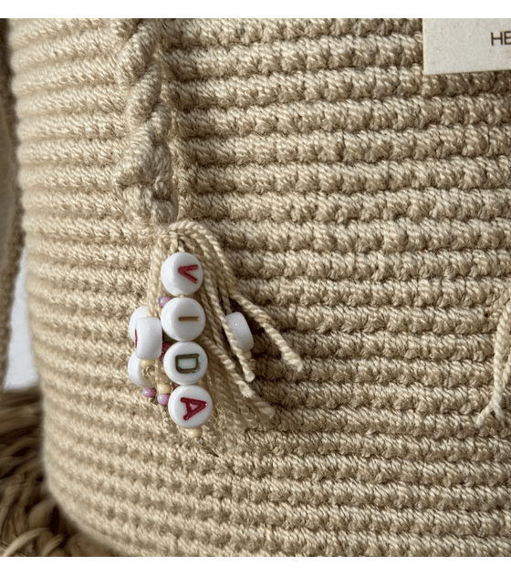 Mochila Mediana Beige