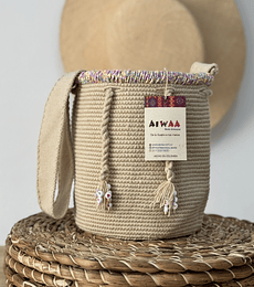 Mochila Mediana Beige