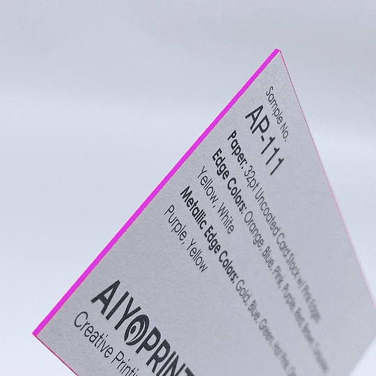 32pt Colored Edge Business Cards (Uncoated)