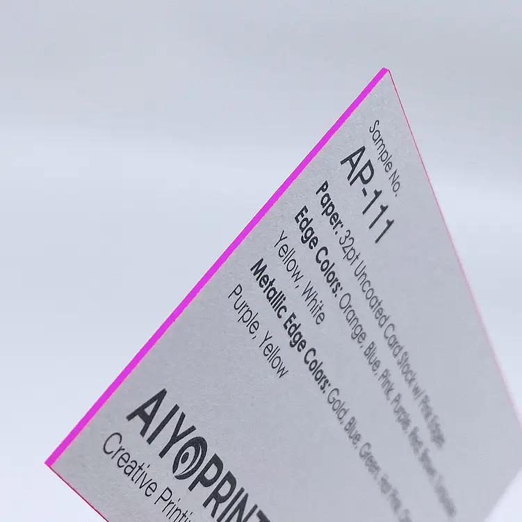 32pt Colored Edge Business Cards (Uncoated) 2