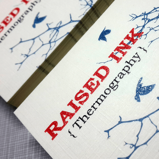 Raised Ink<br>Business Cards