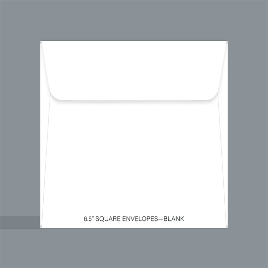 Square Blank Greeting Card Envelopes (6.5