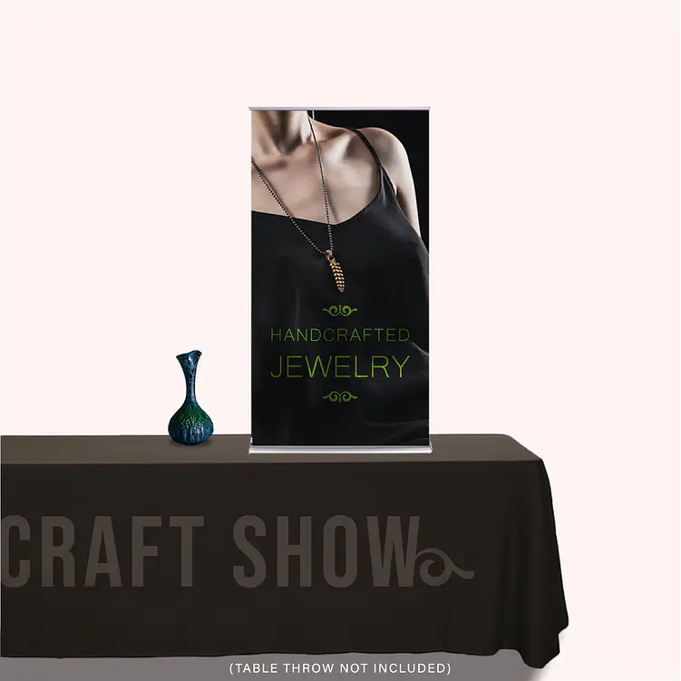 S-Step Tabletop Retractable Banner Stand 1