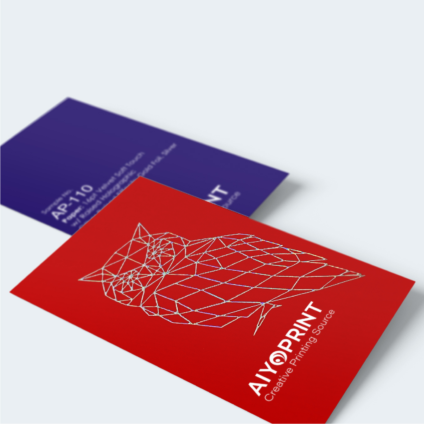 Luxury Business Cards Matte - Soft Touch Lamination + Foil
