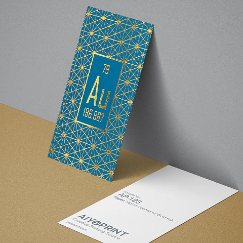 14pt Premium Uncoated Business Cards with Flat Foil