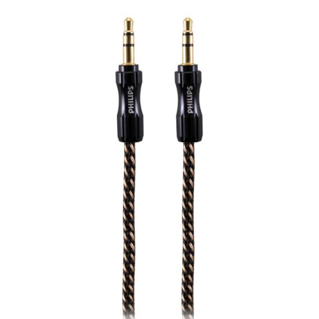 Cable de audio auxiliar estéreo  3.5mm / 1.2m - PHILLIPS 1