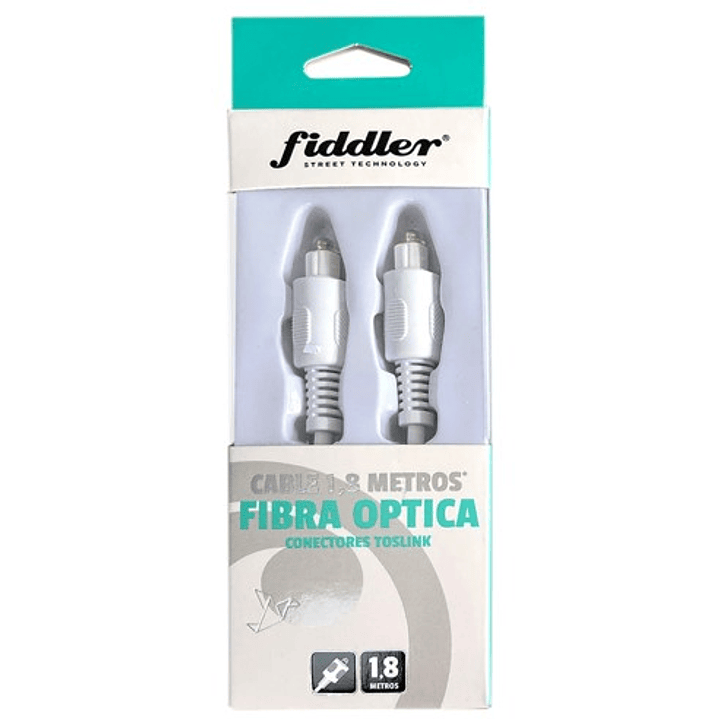 Cable fibra óptica audio 1, 8 metros - FIDDLER 2