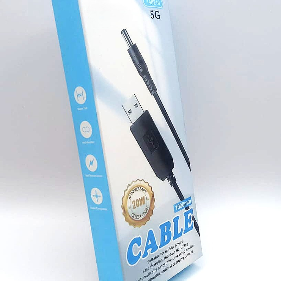 Cable Usb con conector DC - Largo 1m 6
