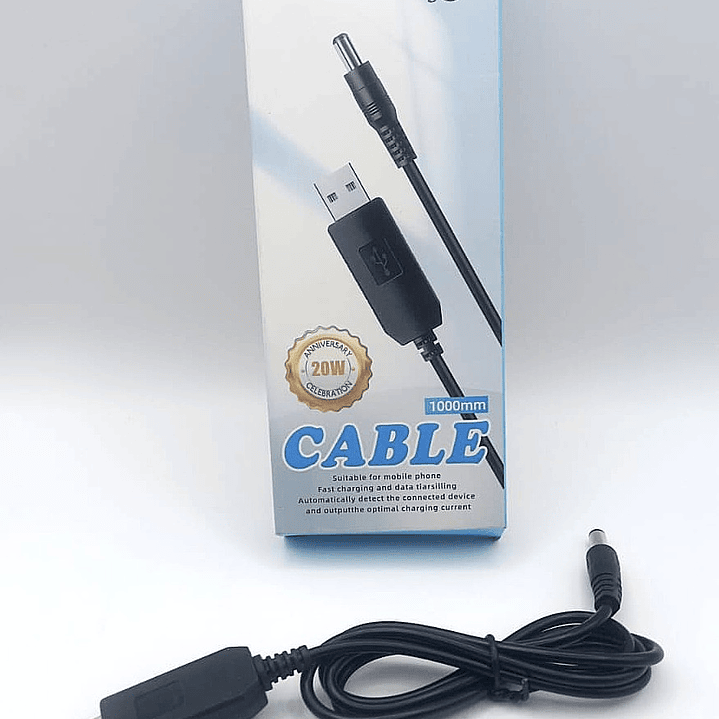 Cable Usb con conector DC - Largo 1m 4