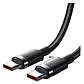 Cable tipo C a C de carga rápida (antinudos - trenzado - negro) - VIDVIE - Miniatura 2