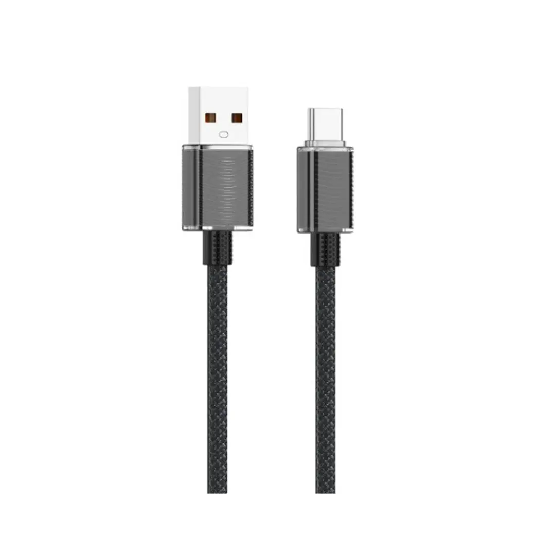 Cable Usb a tipo C carga rápida (6A) trenzado- largo de 1, 2 m - VIDVIE 1