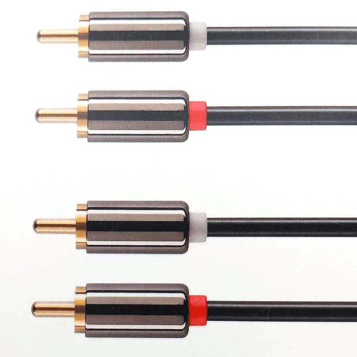 Cable de audio 3 Metros RCA a RCA (2 RCA a 2 RCA) - AERBES 1