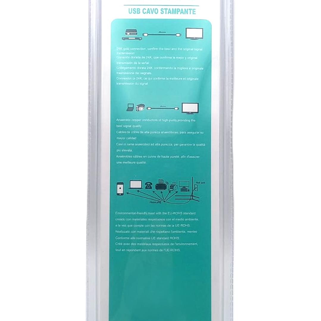 Cable Usb para impresoras y escaner  1.5 Metros - IRM 6