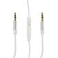 Cable auxiliar con micrófono y control de volumen (blanco) - EZRA - Miniatura 4