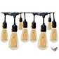 Guirnalda con ampolletas led vintage E27 (10 Metros) - Incluye 10 Ampolletas Led Vintage E27 - Miniatura 2