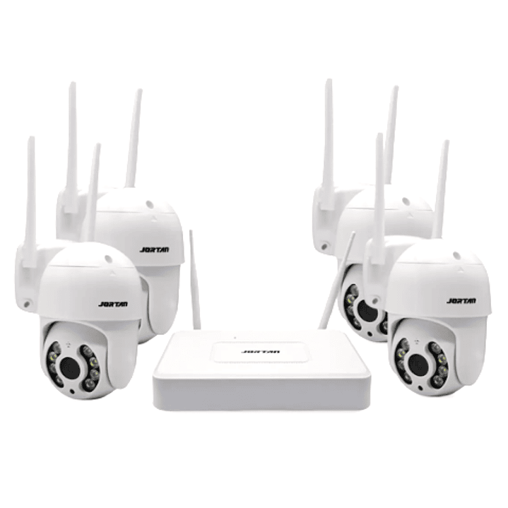 Kit cámaras de seguridad WiFi incluye 4 cámaras + NVR | HD 1080P -JORTAN 2