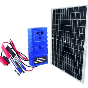  Kit solar portátil con inversor 220W – Energía renovable para hogar y emergencias