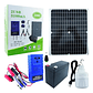  Kit solar portátil con inversor 220W – Energía renovable para hogar y emergencias - Miniatura 2