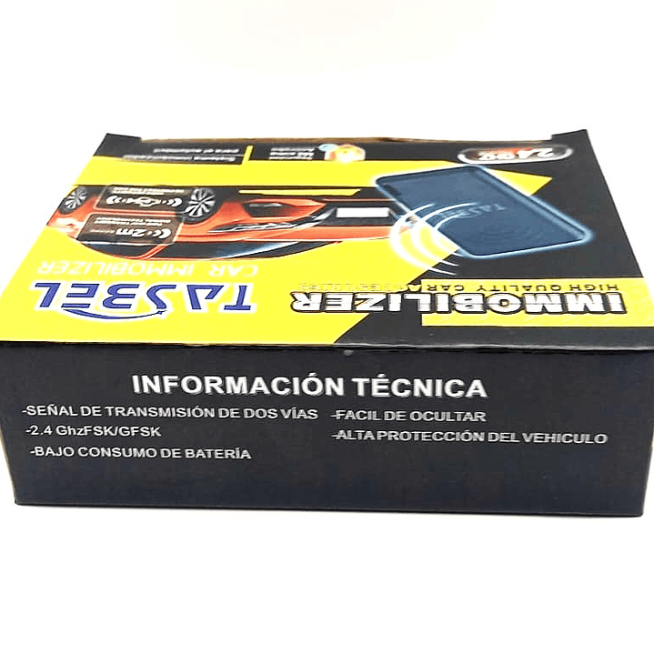 Inmovilizador de vehículo 2.4 GHz - TASBEL– Sistema de seguridad inteligente para tu vehículo 8