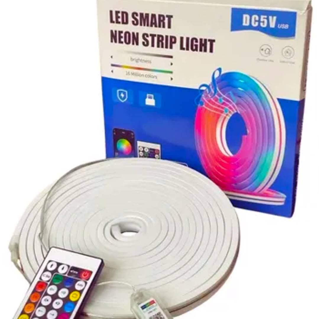 Tira neón led de colores RGB Smart  5M – Iluminación inteligente para ambientes creativos 3
