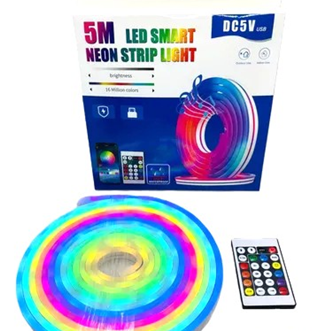Tira neón led de colores RGB Smart  5M – Iluminación inteligente para ambientes creativos 2