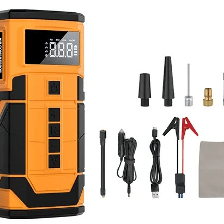 Compresor de aire + Partidor de batería + Multifunción para Emergencias / Power Start All-in-One  3