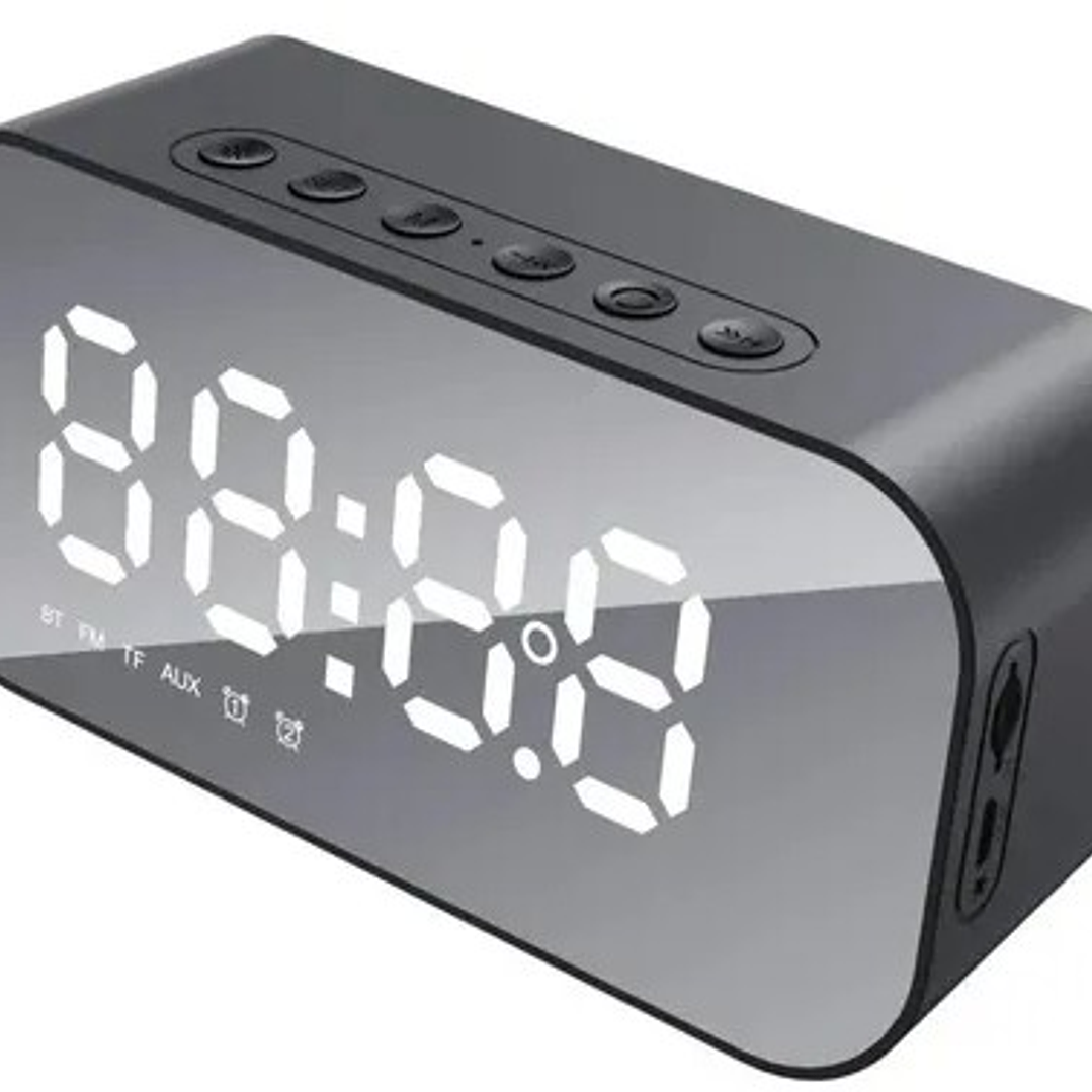 Clock Wireless Speaker BC-50 – Reloj Digital con Alarma, Bluetooth, FM y Pantalla LED 1
