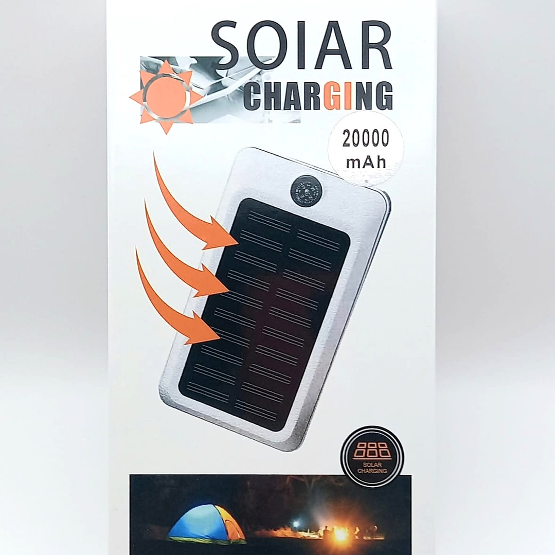 Cargador solar portátil - Powerbank de 20.000 mAh – Energía inteligente para aventuras y emergencias 8
