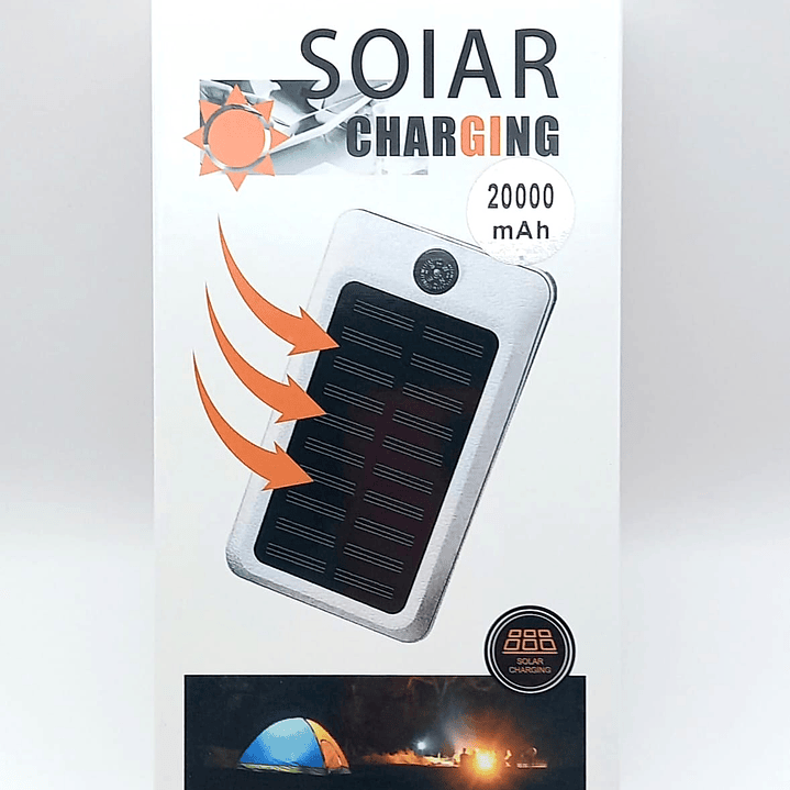 Cargador solar portátil - Powerbank de 20.000 mAh – Energía inteligente para aventuras y emergencias 8