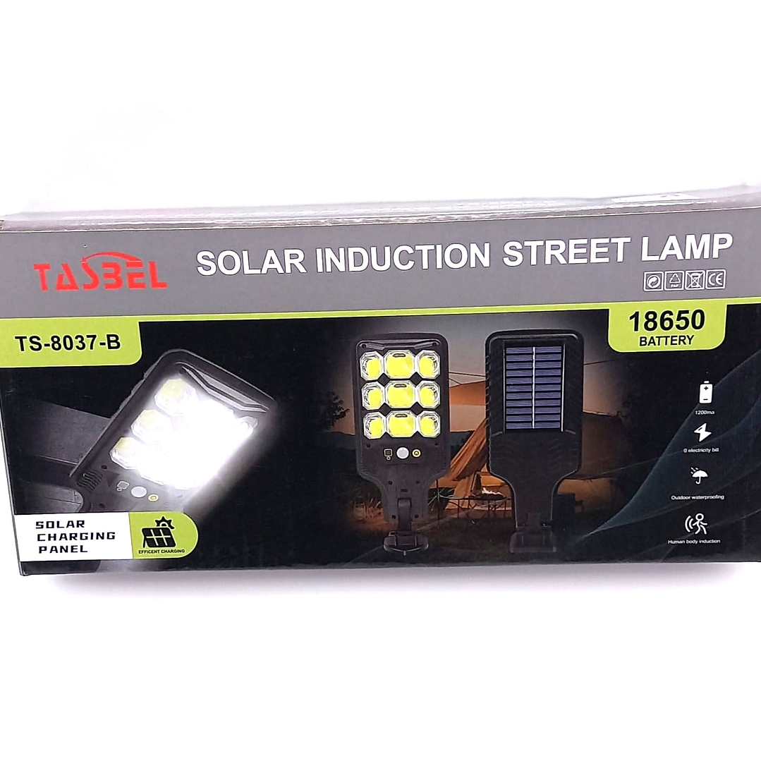  Foco led con sensor de movimiento y carga solar inteligente / Luz Solar -TASBEL TS-8037-B – 8
