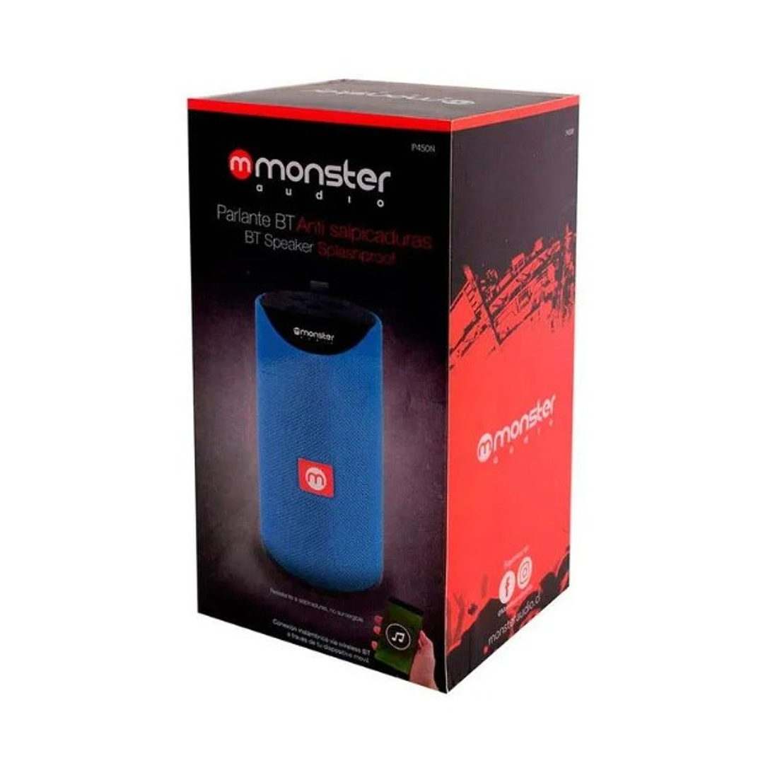 Parlante bluetooth MONSTER Audio P450R – Sonido portátil, diseño resistente y estilo vibrante 4