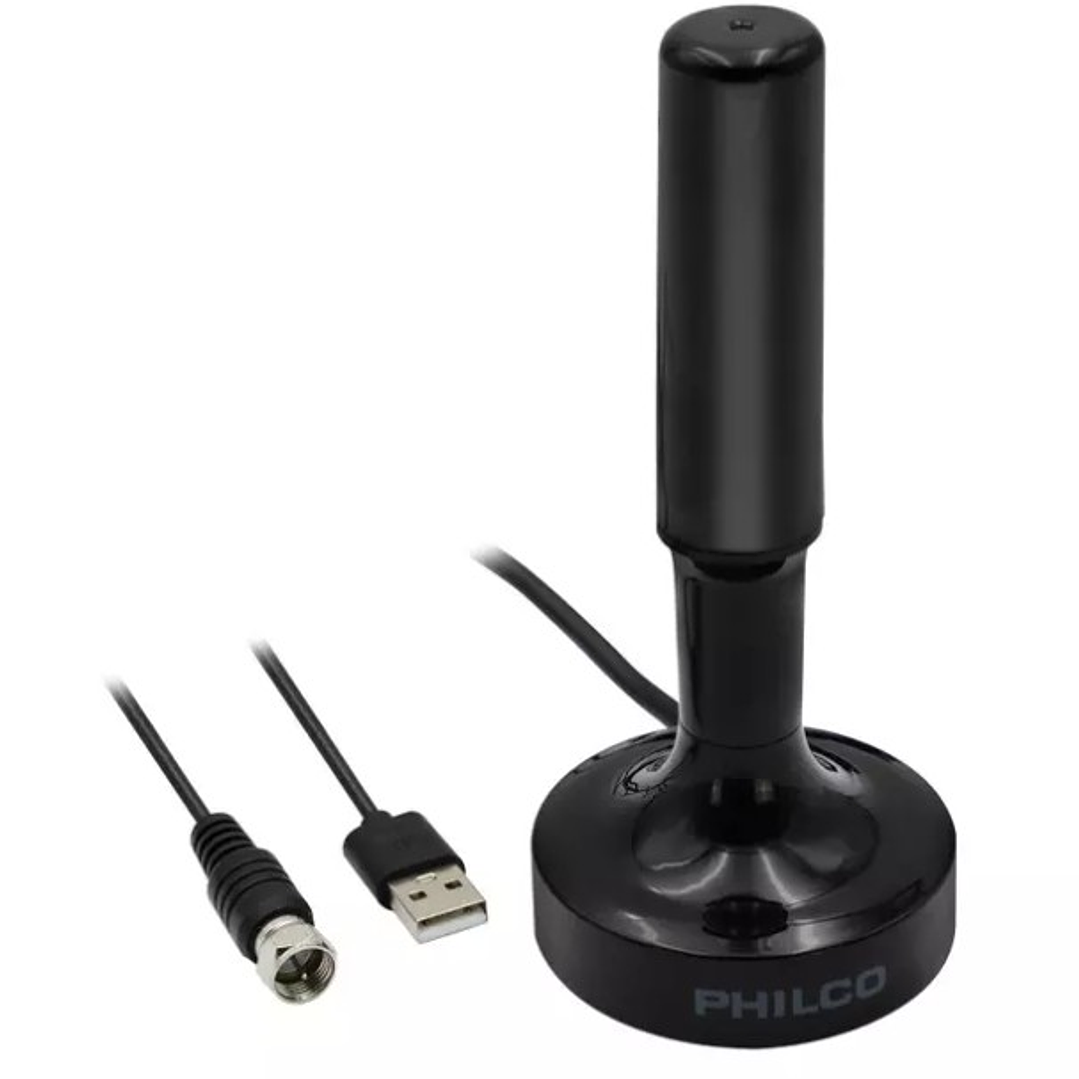 Antena HDTV PHILCO - 49117 con Amplificador – Señal Digital Full HD para Televisión Abierta 2