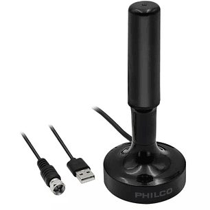 Antena HDTV PHILCO - 49117 con Amplificador – Señal Digital Full HD para Televisión Abierta