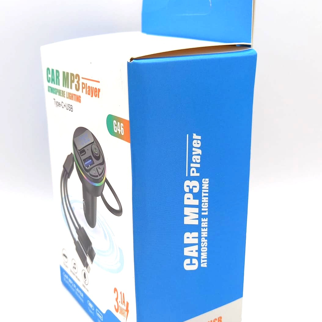 Reproductor MP3 para Auto G46 – Bluetooth, USB, Type-C y Luz Ambiental 7