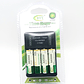 Cargador BTY C704B2 + 4 Pilas AA 3000mAh – Recarga Automática para AA/AAA con Ciclo de 10 Horas - Miniatura 1