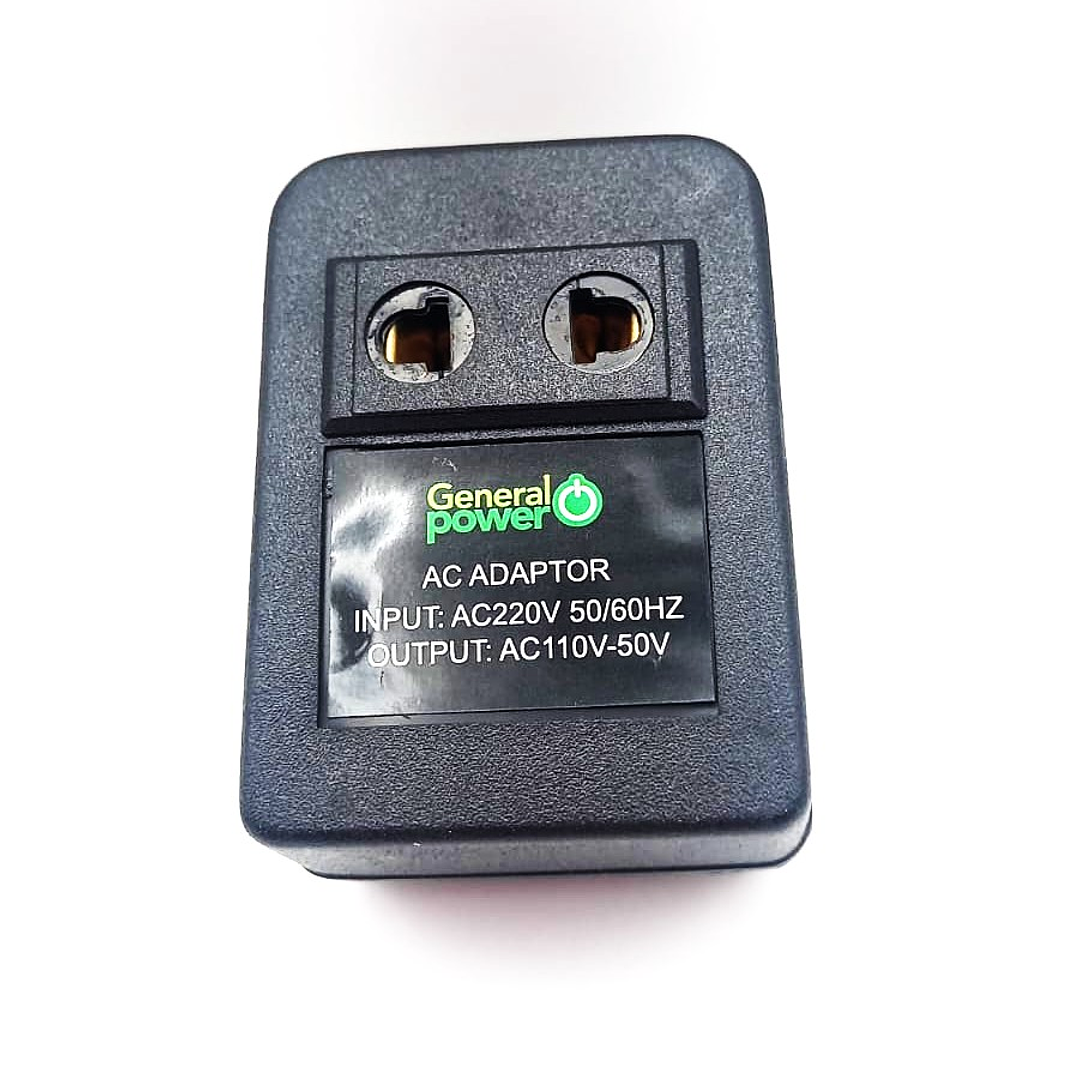 Autotransformador General Power 50W – Convertidor de Voltaje Portátil 220V a 110V 2