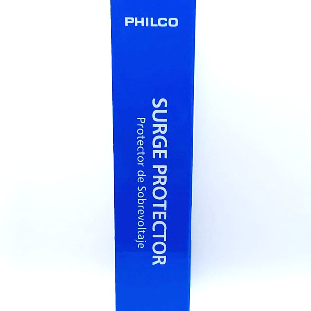 Alargador con 6 tomas / Protector de Sobretensión PHILCO P9186 –  1.5 m de Cable | 1050 Joules  |  2.200W 8