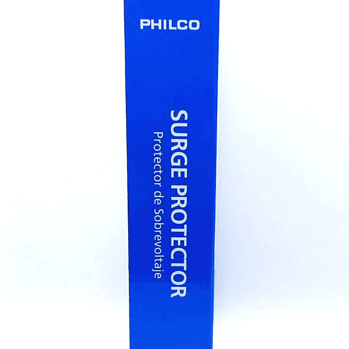 Alargador con 6 tomas / Protector de Sobretensión PHILCO P9186 –  1.5 m de Cable | 1050 Joules  |  2.200W 8